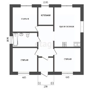Продается 1-этажный дом, 95 м²