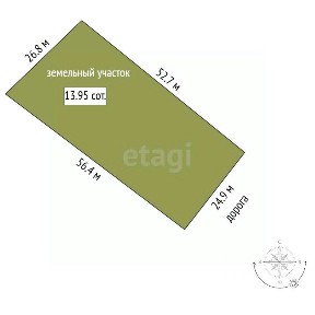 Продается 2-этажный дом, 60 м²