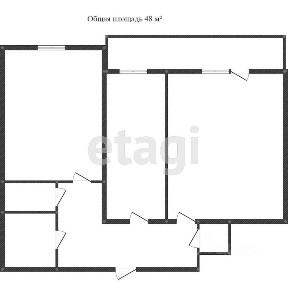 Продается 2-комн. квартира, 47,7 м²