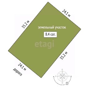 Продается участок, 8,36 сот.