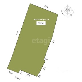 Продается 1-этажный дом, 50 м²