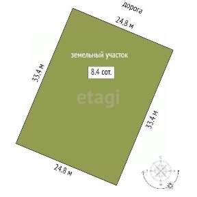 Продается участок, 8,39 сот.