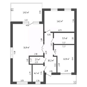 Продается 1-этажный дом, 109,4 м²