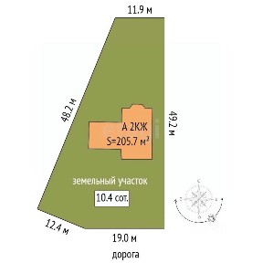 Продается 2-этажный дом, 205,7 м²