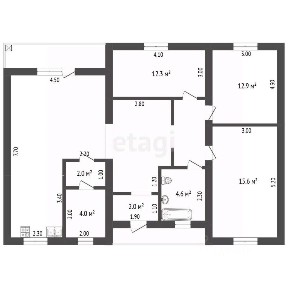 Продается 1-этажный дом, 110 м²