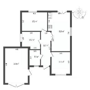 Продается 1-этажный дом, 130 м²