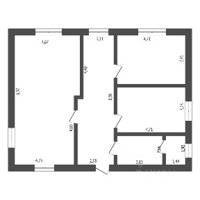 Продается 1-этажный коттедж, 107 м²