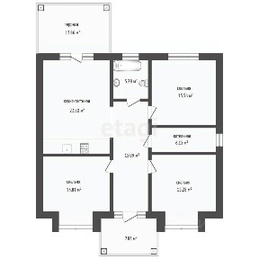 Продается 1-этажный дом, 110 м²