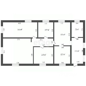 Продается 1-этажный дом, 148,6 м²