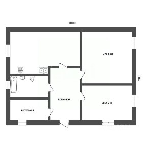 Продается 1-этажный дом, 80 м²