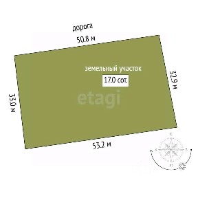 Продается участок, 17 сот.