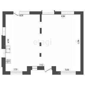 Продается 1-этажный дом, 61,1 м²