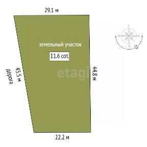 Продается участок, 11,5 сот.