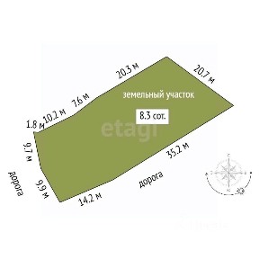 Продается 1-этажный дом, 35 м²