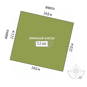 Продается участок, 5,25 сот.