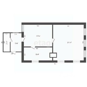 Продается 50% часть дома, 47,7 м²