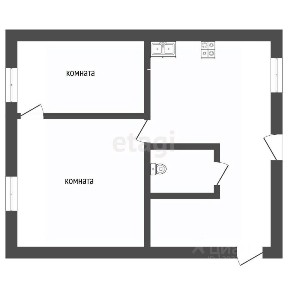 Продается 1/2 часть дома, 56 м²