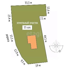 Продается 2-этажный дом, 47,9 м²
