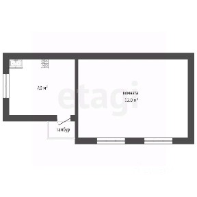 Продается 1-этажный дом, 19 м²