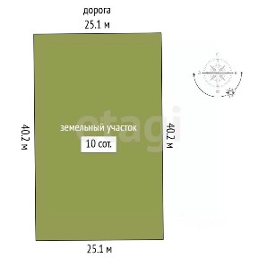 Продается участок, 10 сот.
