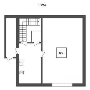 Продается 2-этажный дом, 60 м²