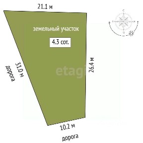 Продается 1-этажный дом, 20 м²