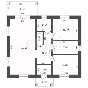 Продается 1-этажный дом, 97,7 м²