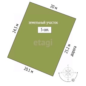 Продается 1-этажный дом, 30 м²