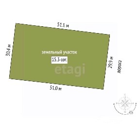 Продается 1-этажный дом, 75,9 м²