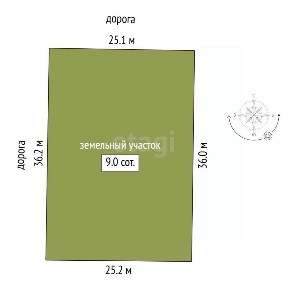 Продается участок, 8,98 сот.