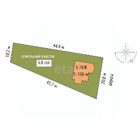 Продается 2-этажный таунхаус, 388 м²