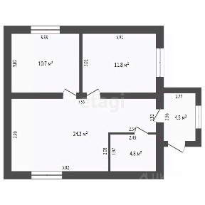 Продается 1-этажный дом, 58,5 м²