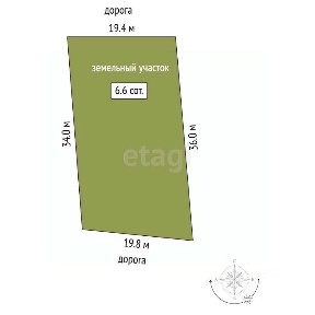 Продается участок, 6,6 сот.