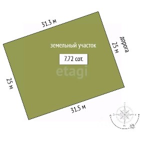 Продается участок, 7,72 сот.