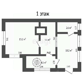 Продается 2-этажный дом, 57,2 м²
