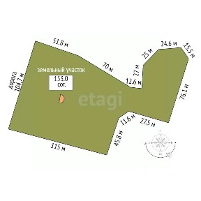 Продается 1-этажный дом, 188 м²