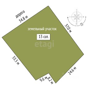 Продается 2-этажный дом, 67,6 м²