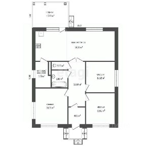 Продается 1-этажный дом, 105 м²