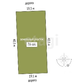 Продается участок, 7,6 сот.