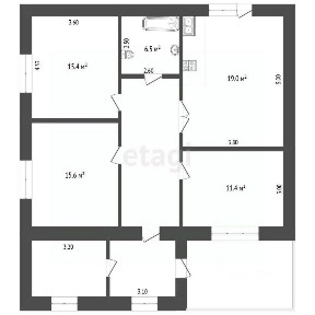 Продается 1-этажный дом, 121 м²