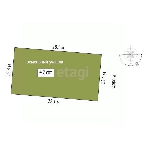 Продается участок, 4,25 сот.