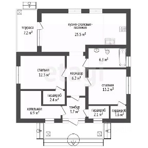 Продается 1-этажный дом, 86 м²