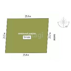 Продается участок, 5,37 сот.
