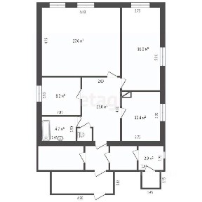 Продается 1-этажный дом, 84 м²