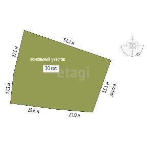 Продается 1-этажный дом, 20 м²