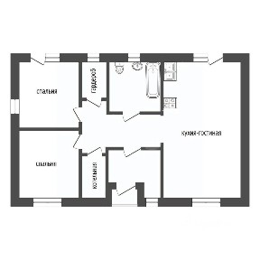 Продается 1-этажный дом, 83,7 м²