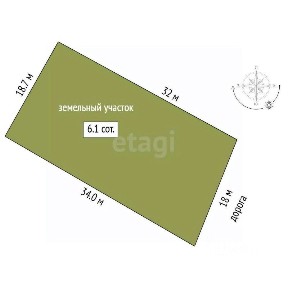 Продается участок, 6 сот.