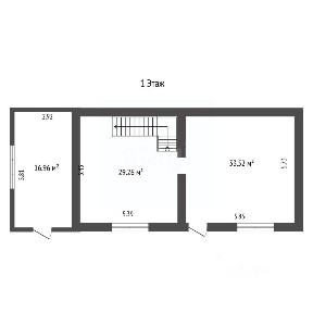 Продается 1-этажный дом, 97,3 м²