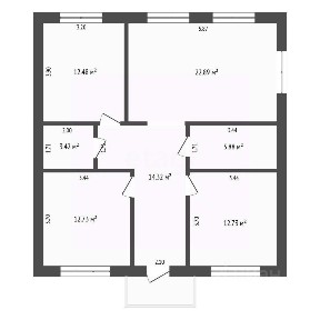 Продается 1-этажный дом, 90 м²