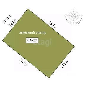 Продается участок, 8,4 сот.